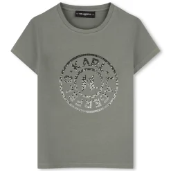New KARL LAGERFELD KIDS T-shirt avec illustrations VERT MEKONG