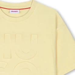 Outlet HUGO T-shirt délavé JAUNE POUSSIN