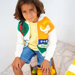 Outlet HUGO T-shirt délavé JAUNE POUSSIN