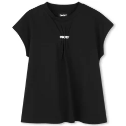 Clearance DKNY T-shirt fluide en coton BLACK