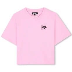 New DKNY T-shirt manches courtes coton ROSE BUVARD