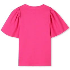 Sale KENZO KIDS T-shirt uni manches courtes GRENADINE