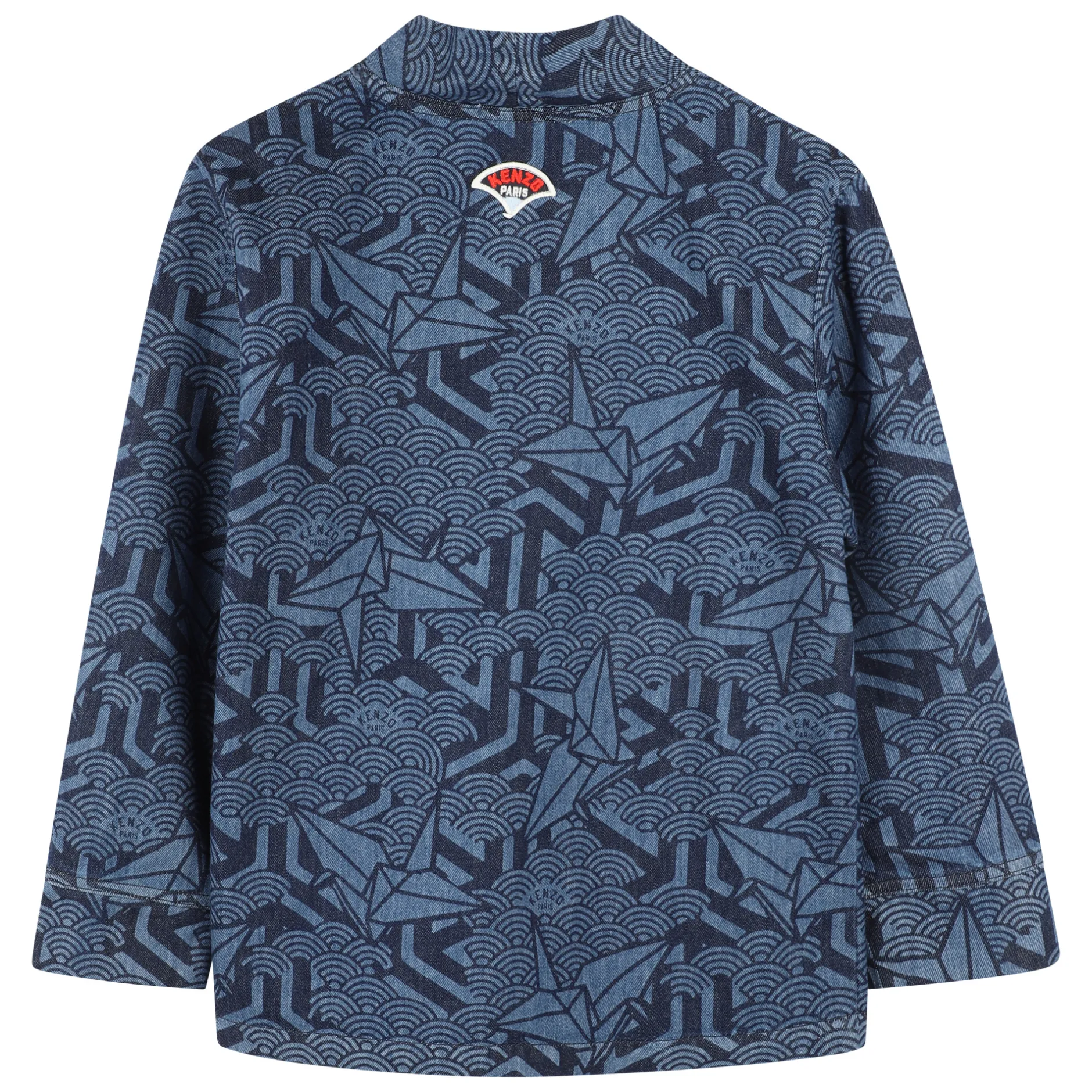 Sale KENZO KIDS Veste en jean imprimée LASER